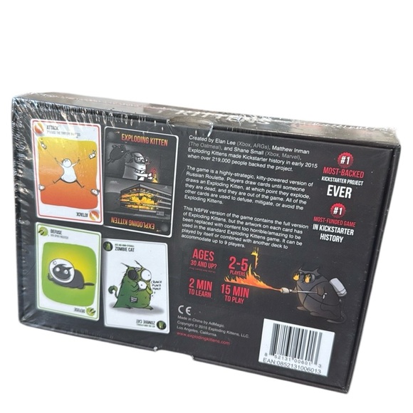 Exploding Kittens NSFW Edition Card Game NEW Sealed - Picture 2 of 3